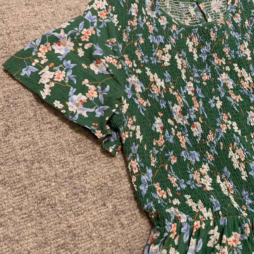 Roolee Green Floral Maxi Dress - Picture 7 of 9